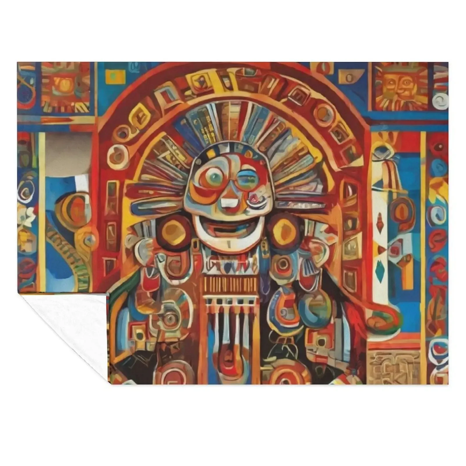 

Vibrant Treasures of Peruvian Art Throw Blanket Camping Loose Soft manga Blankets
