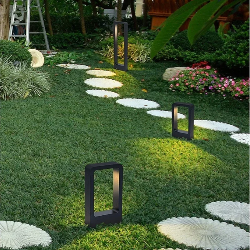 Outdoor Waterproof 15W LED Lawn Lamps Modern Simple Garden Pillar Light Courtyard villa landscape lawn bollards community light