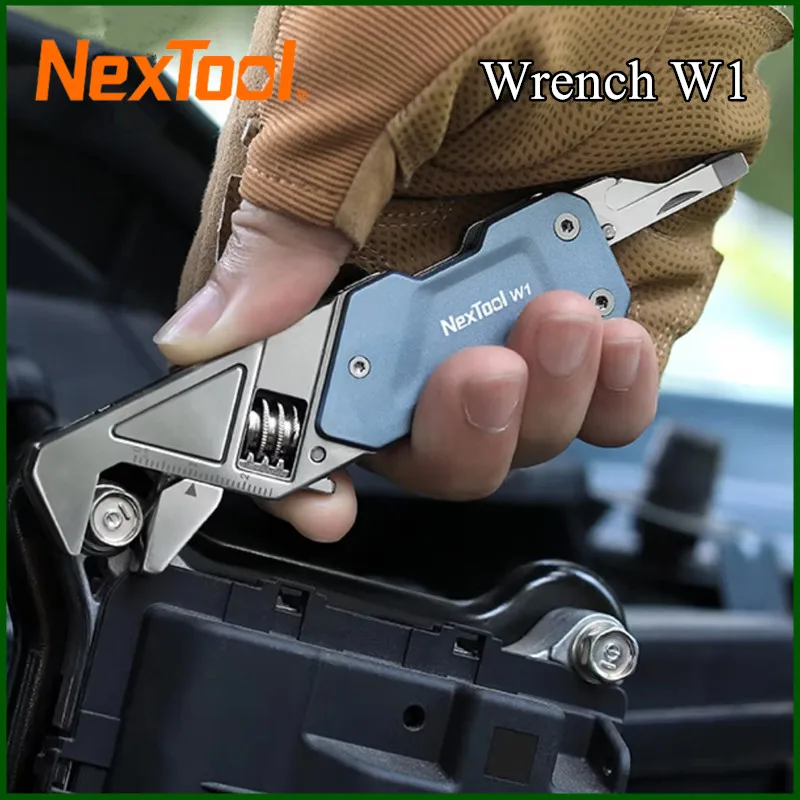 

NexTool 6 In 1 Wrench W1 Adjustable Multitool Wrench EDC Pocket Tools Kit Screwdriver Bit Set Folding Knife File Hand Tools