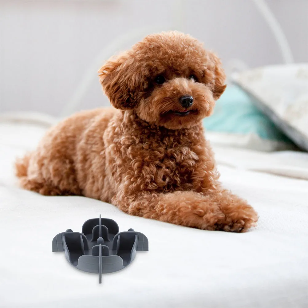 Dog Bowl Slow Feeder Insert Silicone Soft Material Slow Feeding Insert for Pets Puppy Feeding Bowls Inserts Dog Accessories