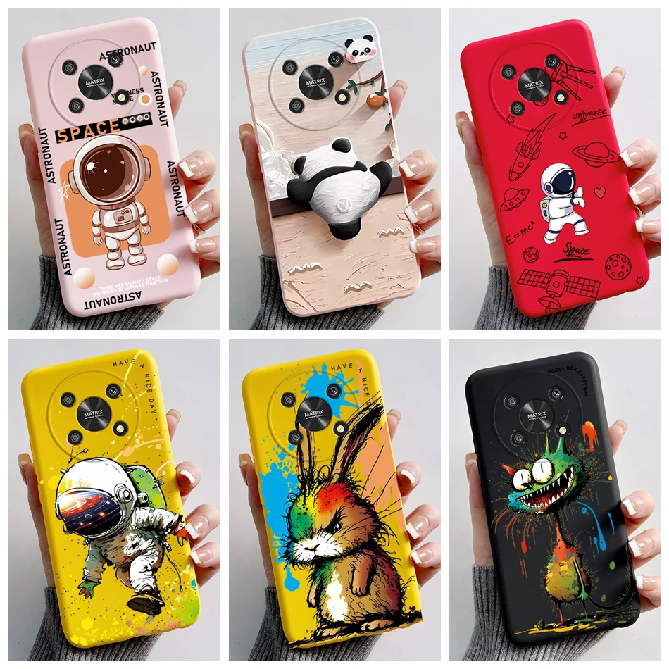 Dla Honor Magic4 Lite 5G etui ANY-LX1 ANY-LX2 ANY-LX3 silikonowe miękkie etui astronauta Fundas dla Honor Magic 4 Lite 5G etui na telefon