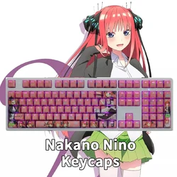 104 108 Key Anime Keycaps Nakano Nino Keycap The Quintessential Quintuplets Theme Character Cartoon Key Caps for Cherry Profile