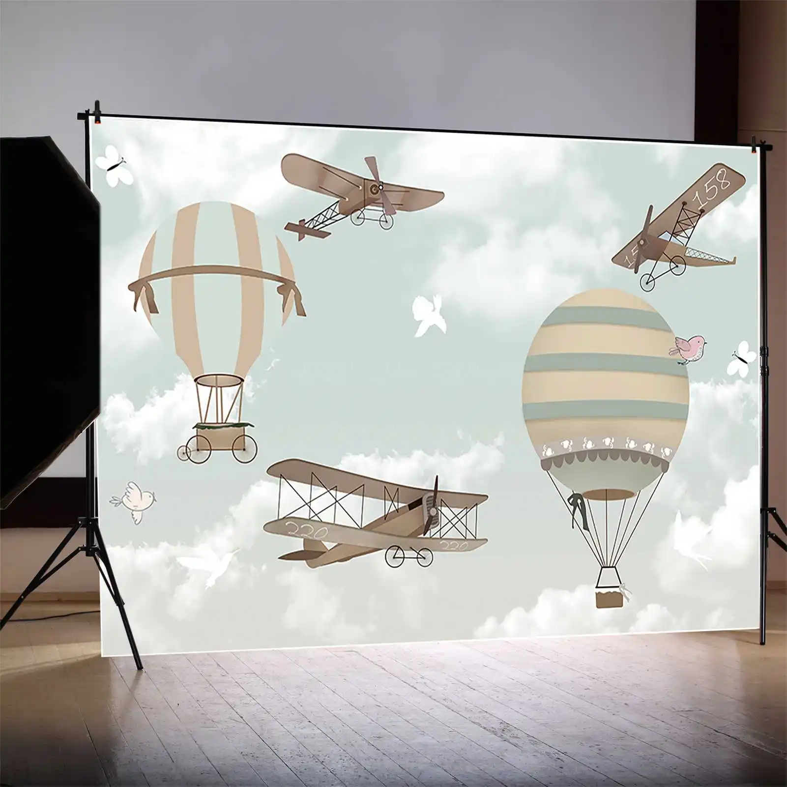 MOON.QG balony na gorące powietrze zdjęcia lotnicze tła portret dziecka fotobudki rekwizyty do dekoracji studia fotograficznego