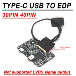 Isdn Type-c to EDP driver board 2K 4k 30PIN 40PIN LED LCD Projector screen display laptop notebook Mobile Phone Huawei Samsung