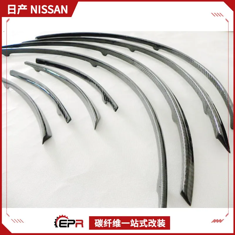 

Suitable for Nissan Ares GTR R35 carbon fiber modified fender micro-wide body + 15mm 8-piece wheel eyebrow surround