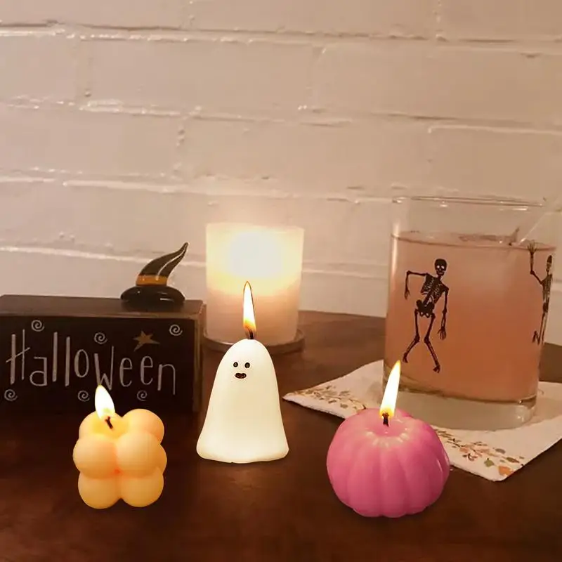 Halloween Aromatherapy Candles Halloween Party Decoration Candle Cartoon Shape Scented Candles Women Aromatherapy Kitchen Table