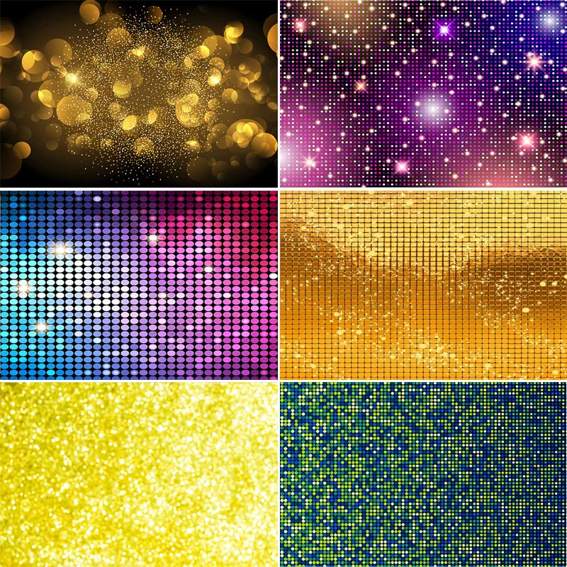 

Abstract Disco Ball Photography Backdrops Concert Colorful Stage Glitter Light Spots Stars Party Lights Photo Background DO-02
