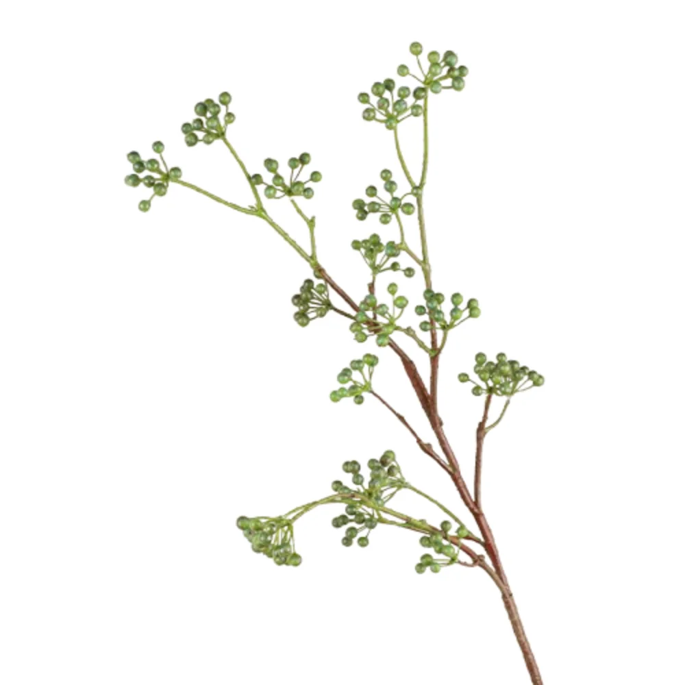

Chinese Style Artificial Holly Fruit Branches Realistic Handmade Berry Fruit Branches Elegant Real Touch Fake Plants