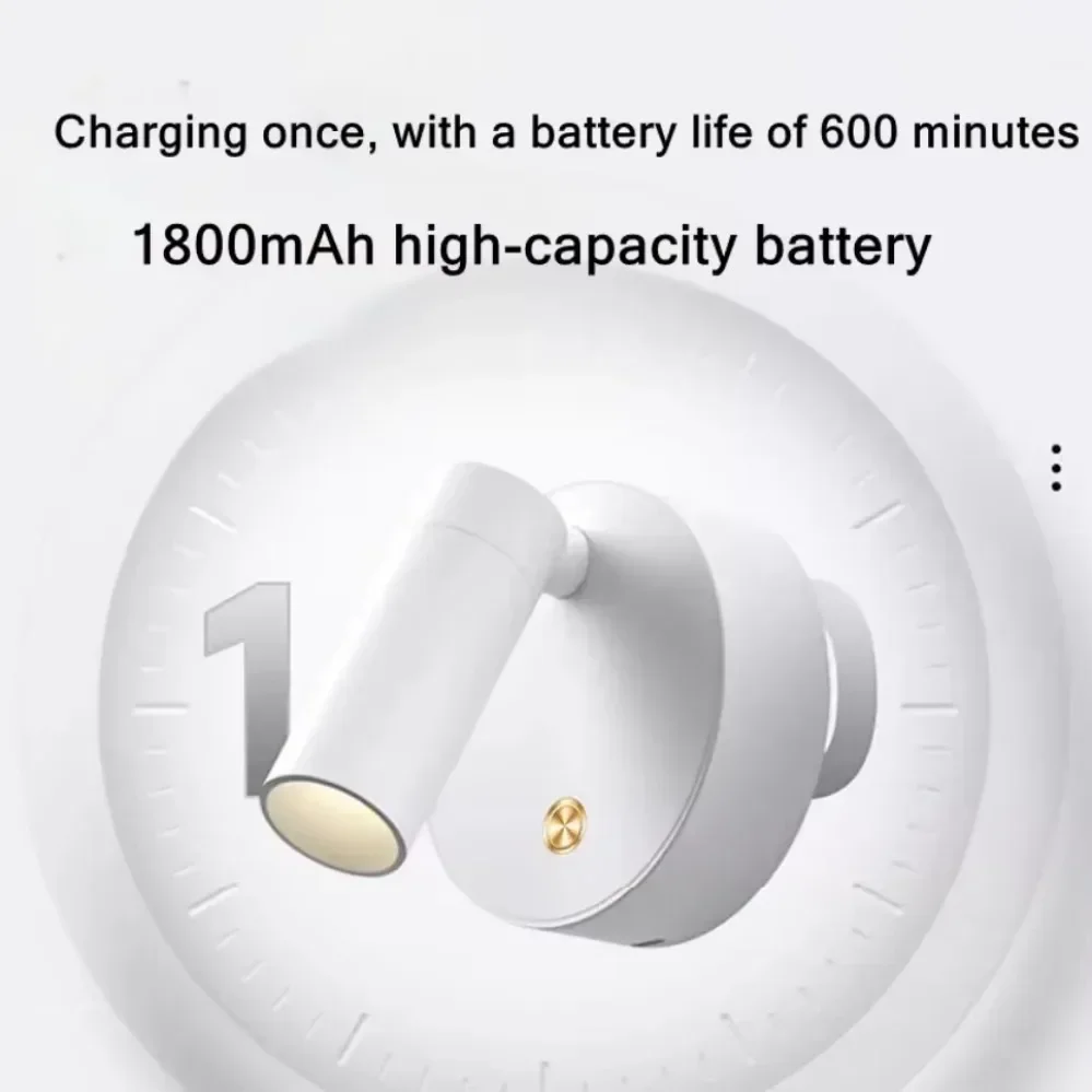 Rechargeable LED Spotlight Touch Dimmable 5V USB Bedside Lamp With Touch Switch Downlight Living Room Kitchen Indoor Decoration