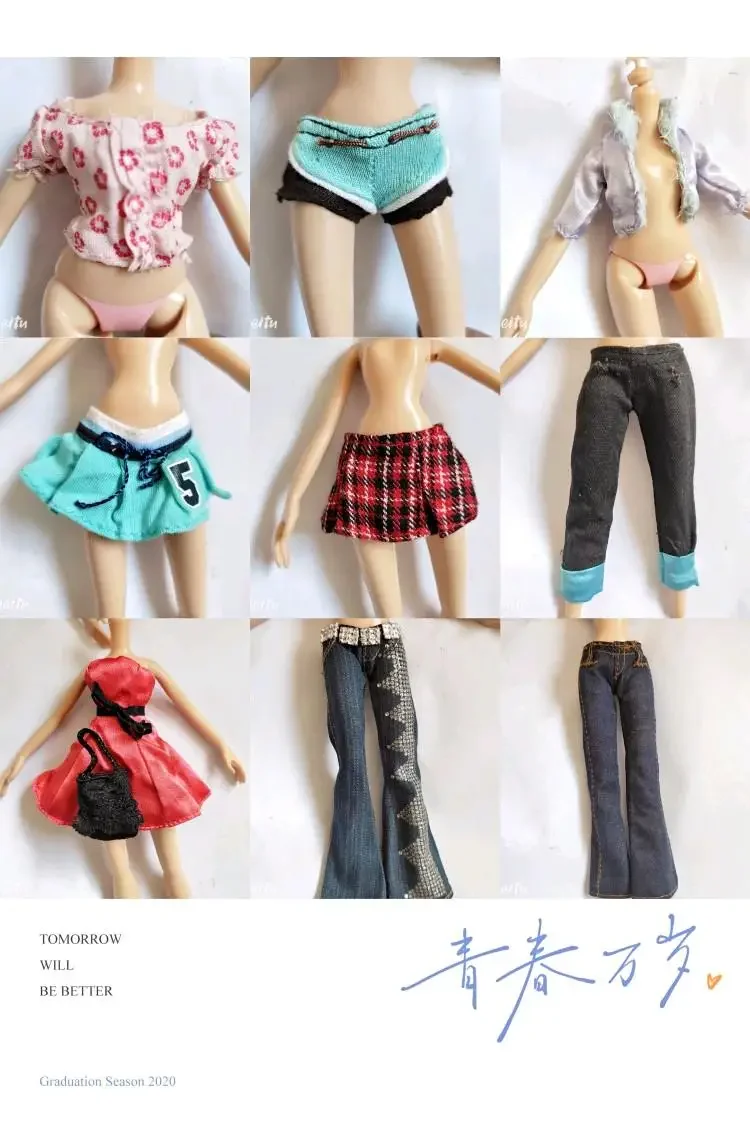 30cm doll  doll Monster High School Doll Clothes Skirt Suit Replacement Play Clothes