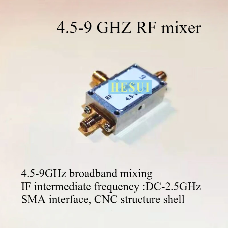 

RF Mixer Dual Balanced C-Band 4.5-9 G Wideband Up/Down Conversion Microwave Mixing