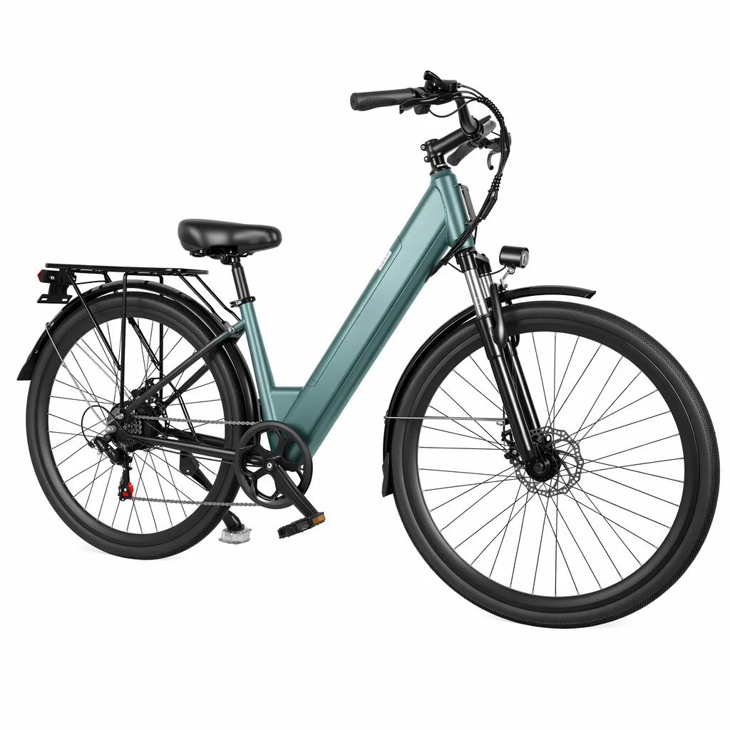 WWE 250W electric city bike, all-terrain electric bike, 36V 10.5Ah electric power bike with integrated lithium battery