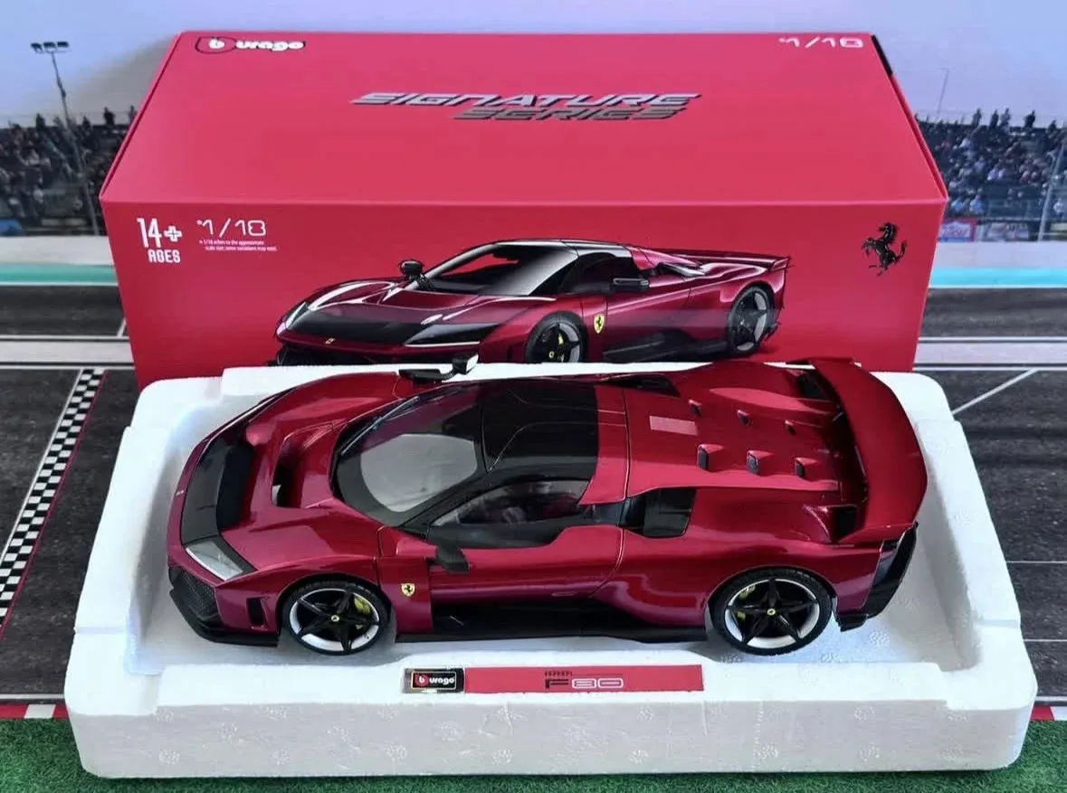 New In Stock Bburago 1:18 Ferrari F80 Signature Version Packaging