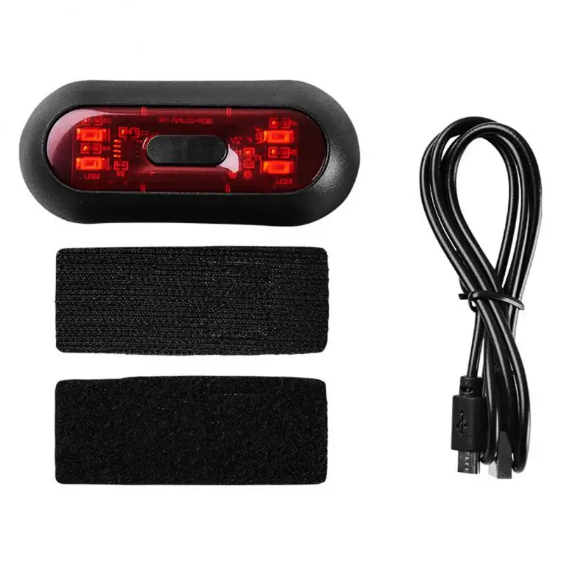 Usb Charging Helmet Light Flash Light Taillight Waterproof Motorcycle Helmet Light Signal Lamp Cycling Accessories Lamp