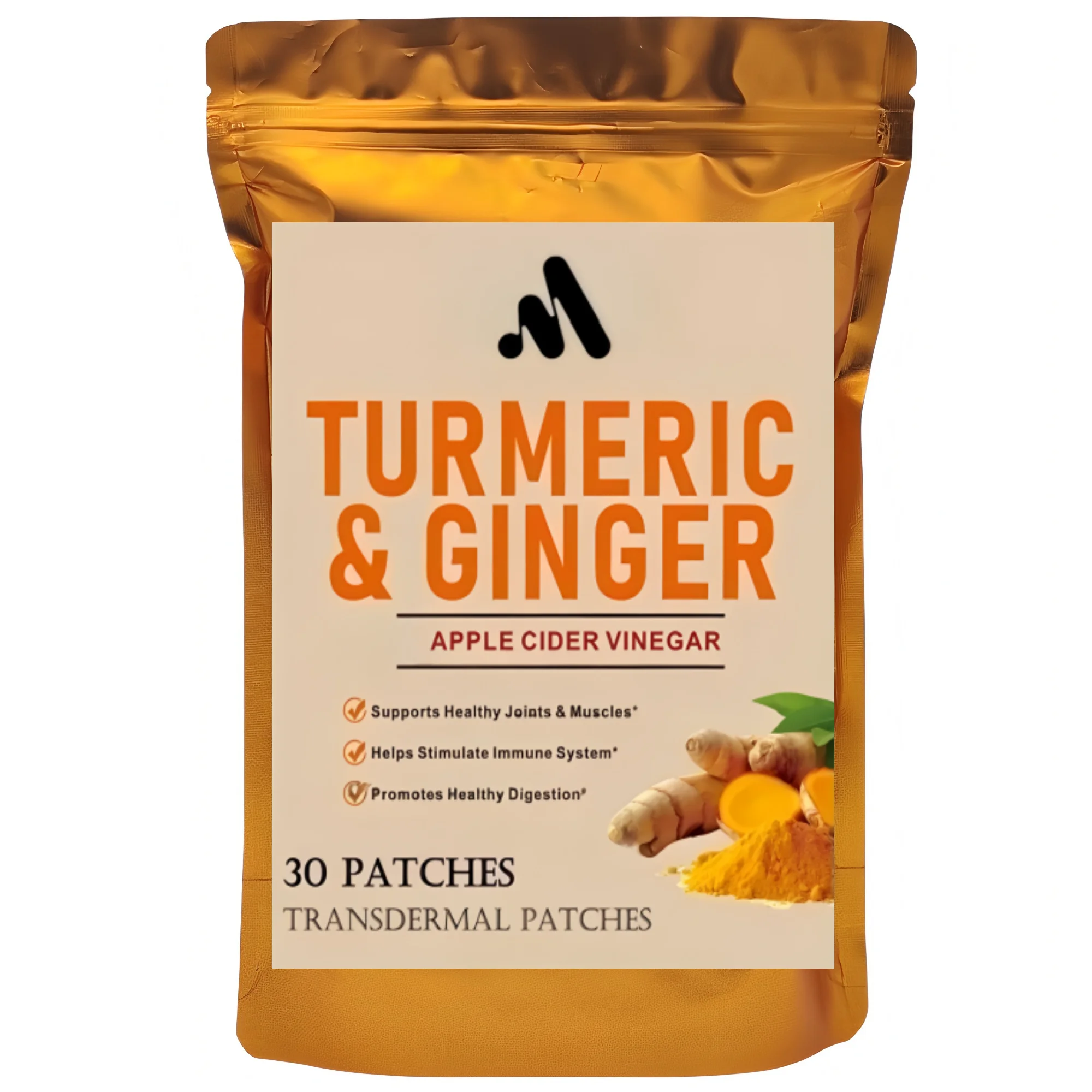 

30 пластырей, трансплеевые пластыри с куркумой и имбирем, повышенное впитывание, поддержка суставов, способствующее здоровое пищеварение.