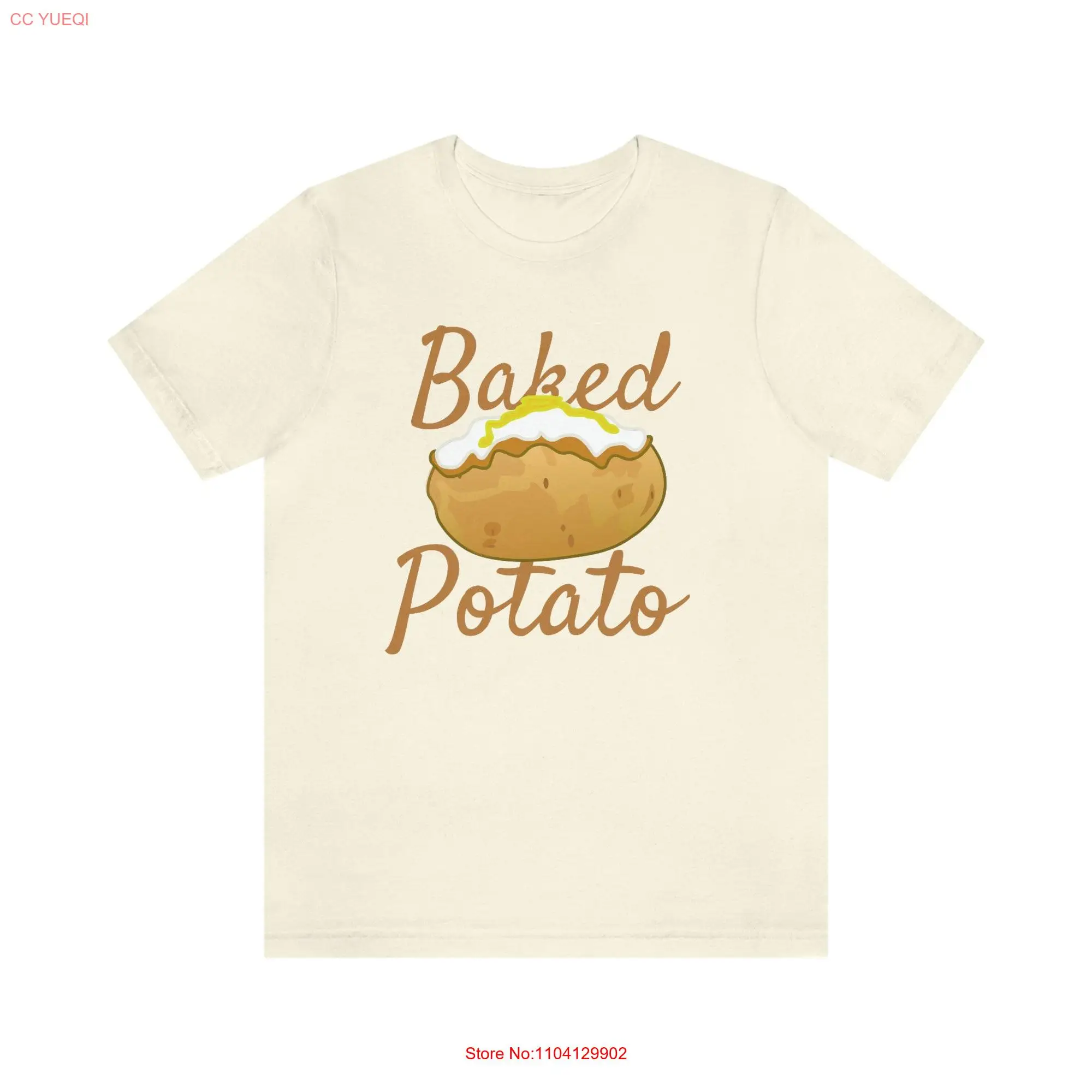 Baked Potato T Shirt Food long or short sleeves