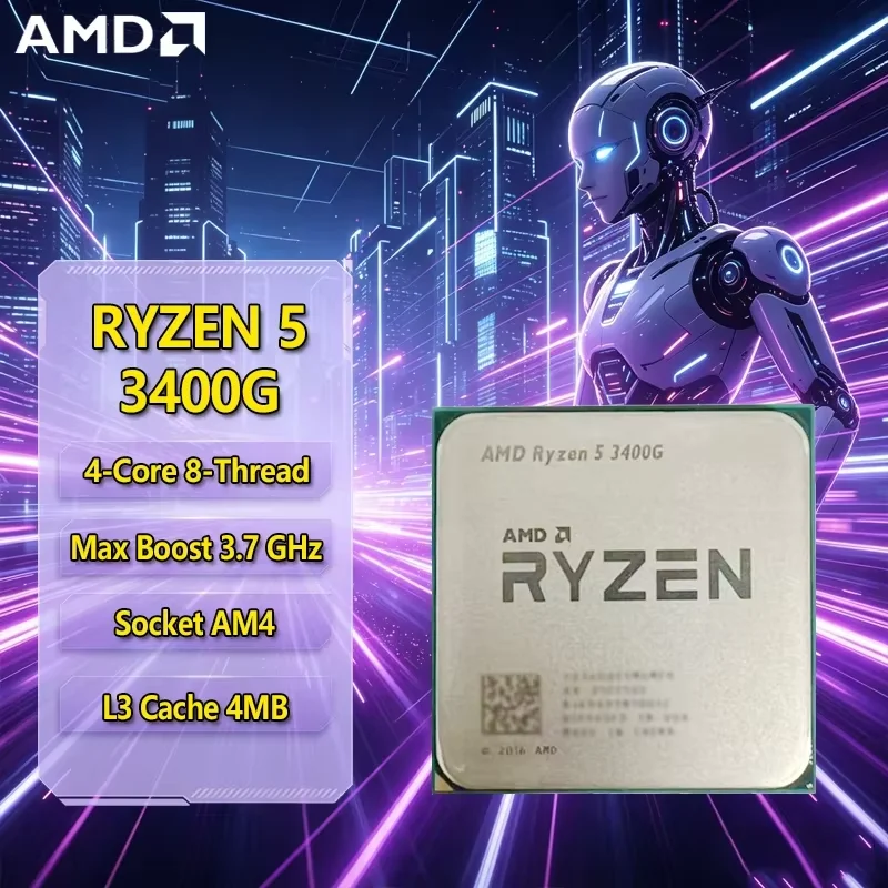 Amd Cpu Ryzen 5 - R5 3400G 100%新品 AMD Ryzen 5