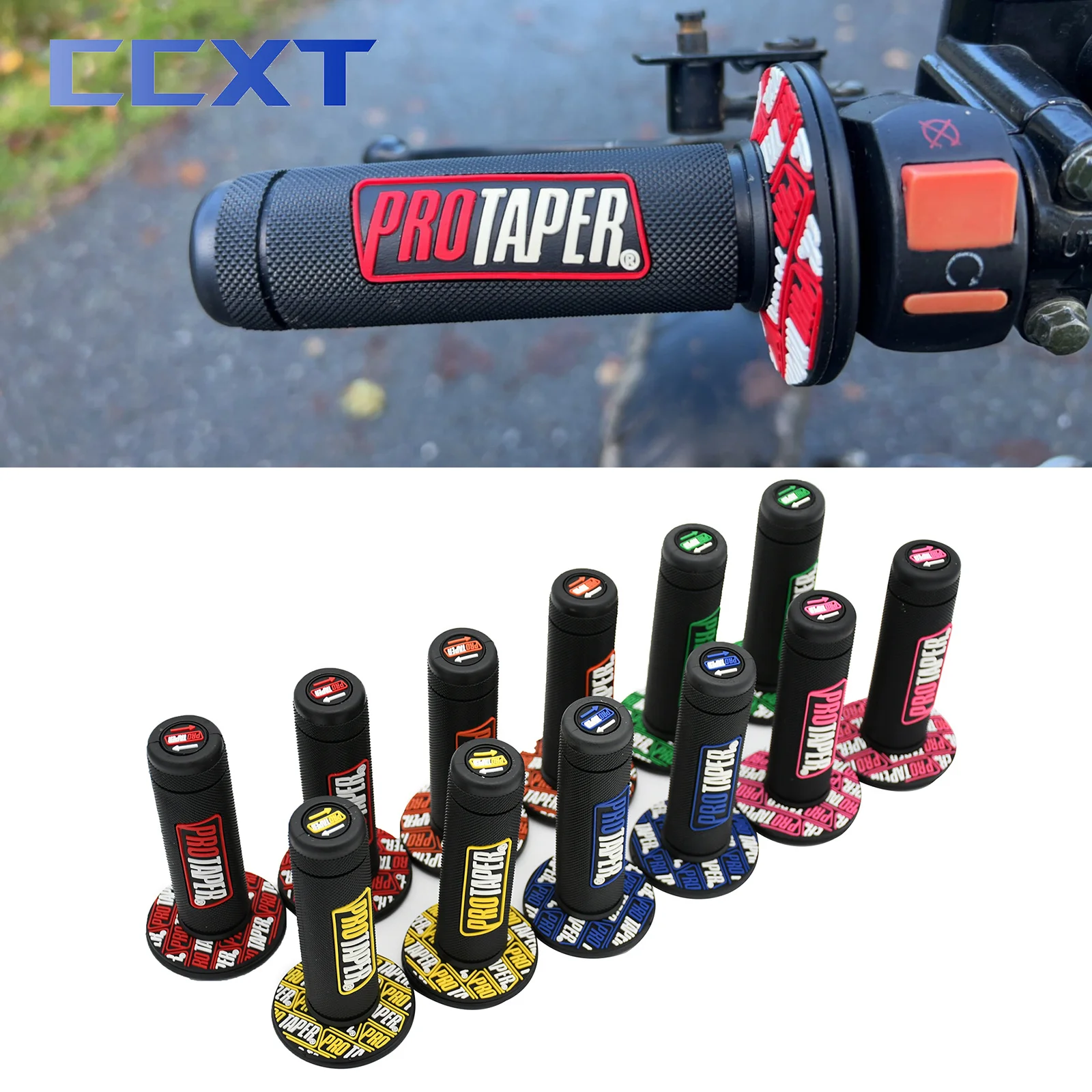 Motorcycle Handle Grips Pro Grip Dirt Bike 22mm 7/8\