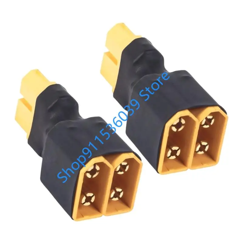 1/2PCS XT60 1 Female to 2 Male Parallel Adapter Lipo Battery Converter Connector Plug For RC Car Plane Parts