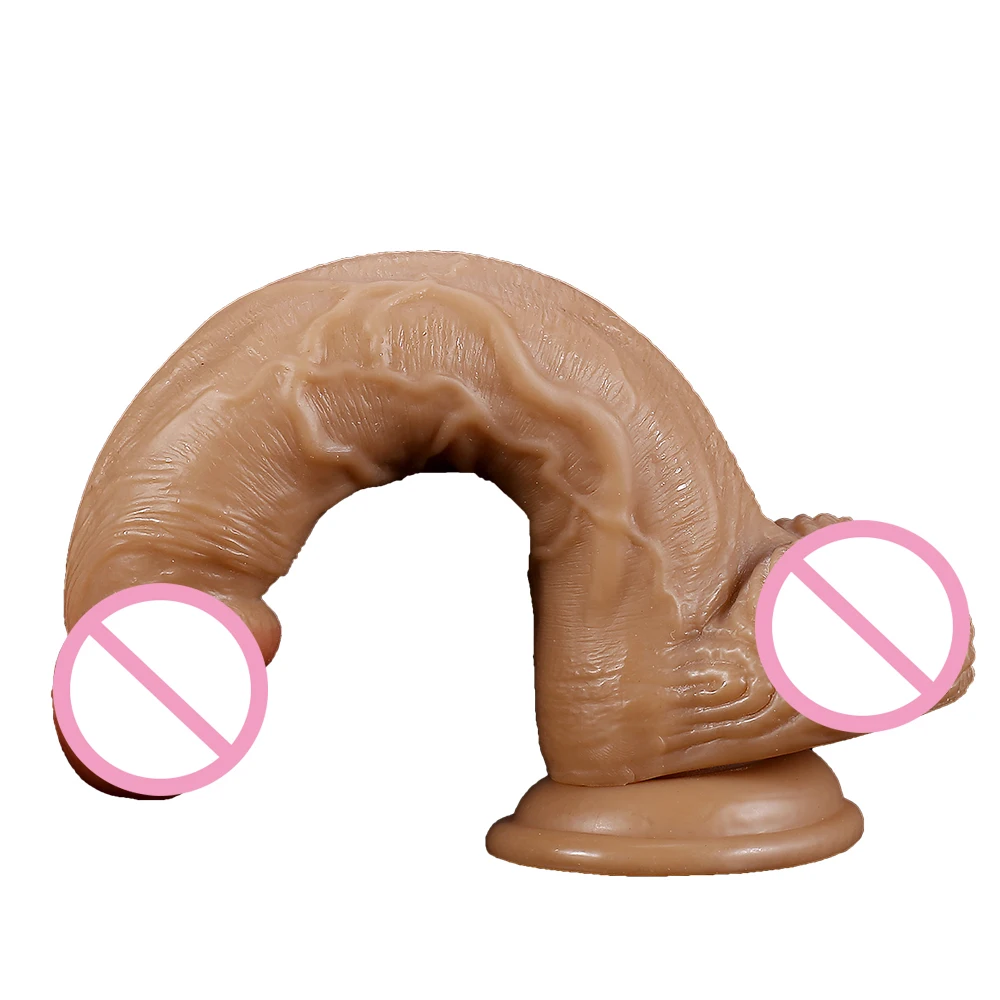 Brown  Strap On  Realistic Dildos for Women Sex Toys with Suction Cup Dildo G-Spot Pussy Vagina Masturbator Adult Sex Products view 4