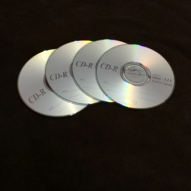 1/2/4 Stück Deli 3725 CD-R-Rohlinge, beschreibbare Compact-Scheibe, 700 MB/80 Min./52 x CD-R, leere Scheiben, Einzelstück – Detail 5