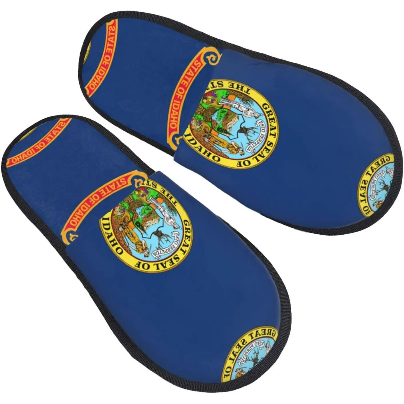 

Осенне-зимние нечеткие тапочки с принтом флага, удобная домашняя обувь, портативные подарки для путешествий в отеле для женщин и мужчин