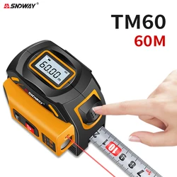 3in1 Laser Distance Meter Measuring Laser Tape Measure Digital Distance Meter Digital Electronic Roulette Stainless Tape Measure