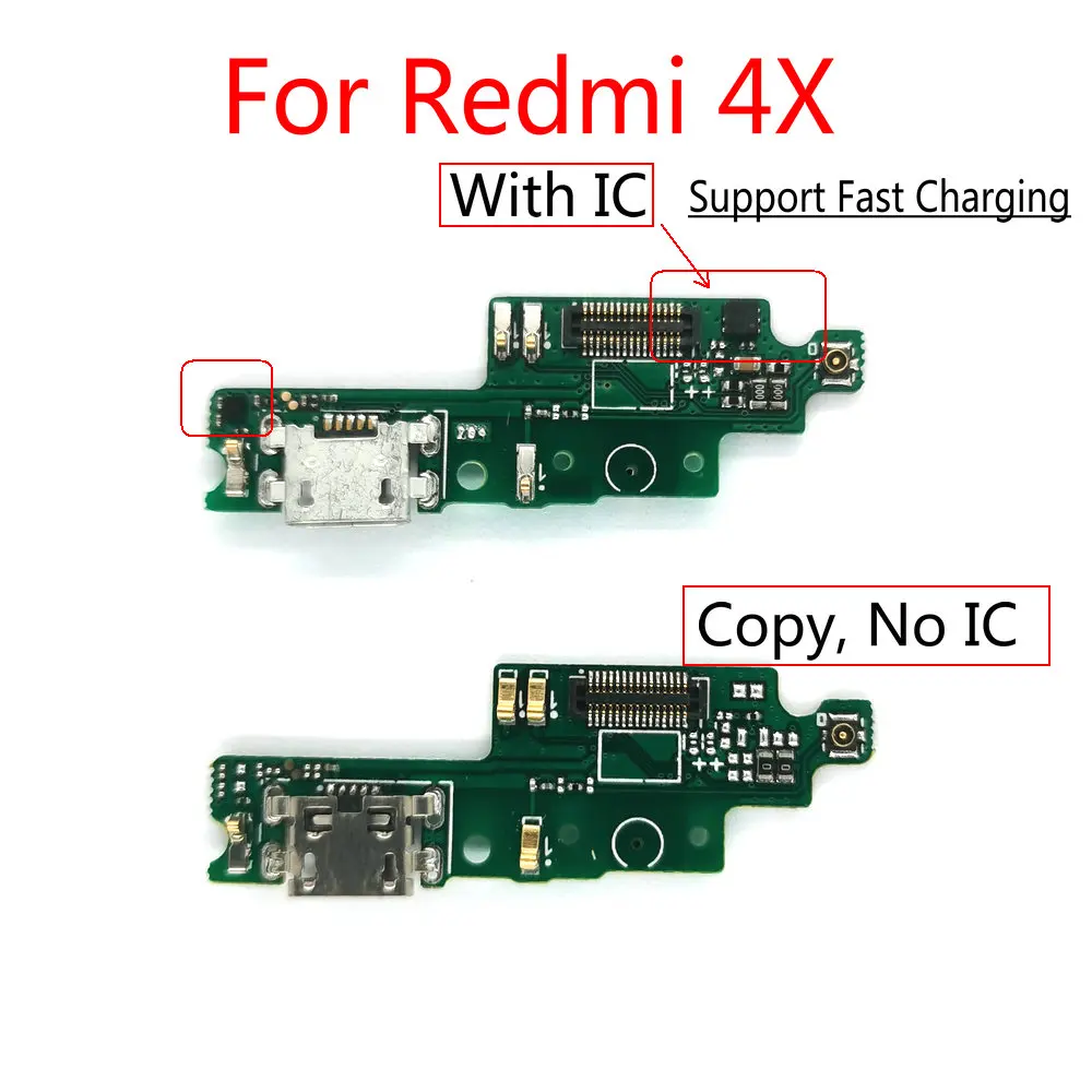 New USB Charge Board For Xiaomi Redmi 4X Charging Port Socket Connector Mobile Phone Accessories Replacement Spare Parts