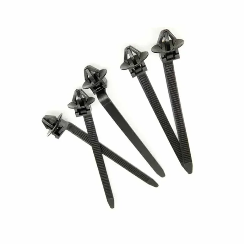 Easy and Effective Cable Management, 50pcs Nylon Tie Wrap Cable Fixed Fasteners Clips, Suitable for All Vehicles