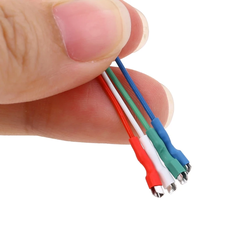 4Pcs Universal 50mm Cartridge Phono Cable Leads Header Wires for 1.2-1.3mm Pins Drop Shipping