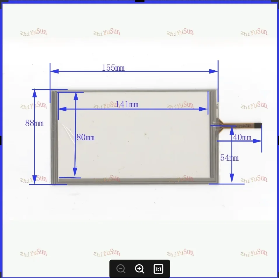 

ZhiYuSun NEW HLD-TP-2042 compatible for6.2GPS GLASS 155*88 This is compatible New 7 Inch Touch Screen 155mm*88mm