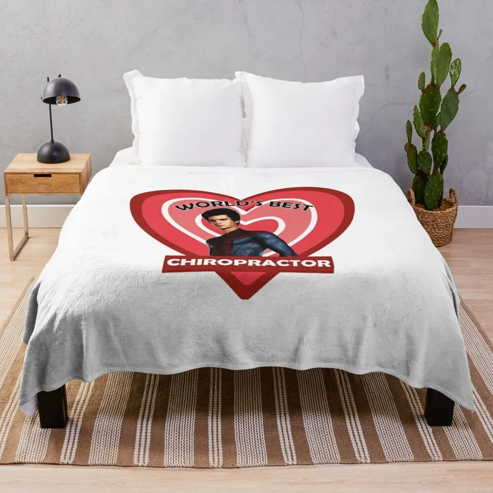 Worlds Best Chiropractor Throw Blanket Cozy Sofa Blanket for TV Watching Napping