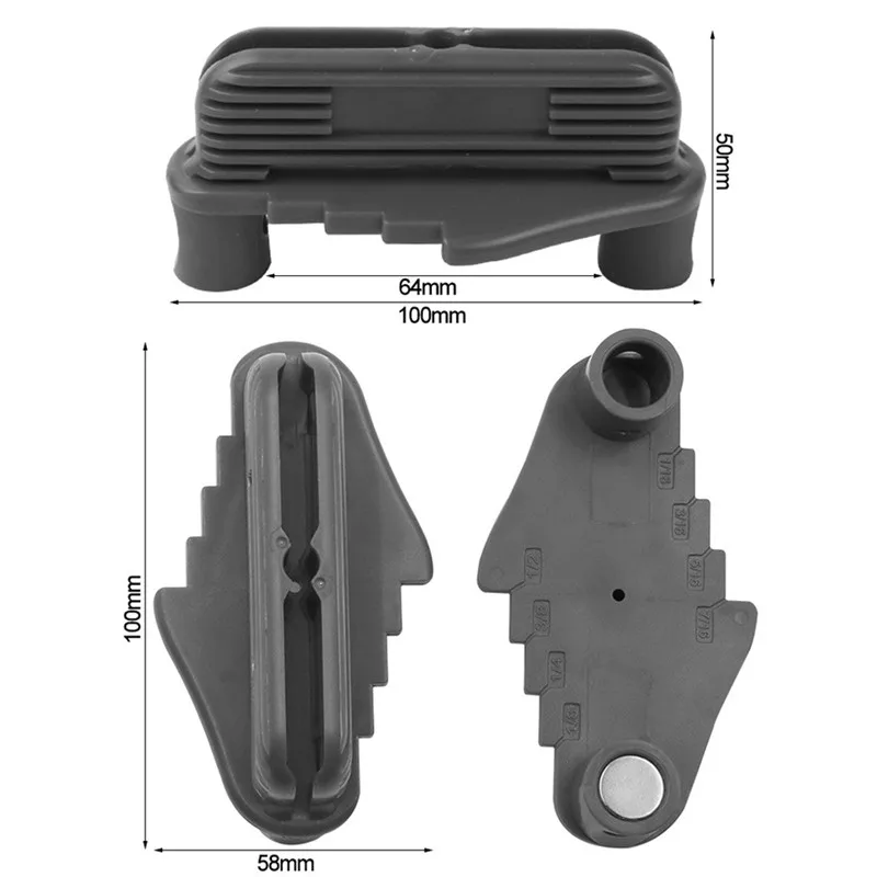 Center Line Gauge Finder Multifunction Drilling Positioner Marking Tool Adjustable Portable Center Scribe Woodworking Hand Tool