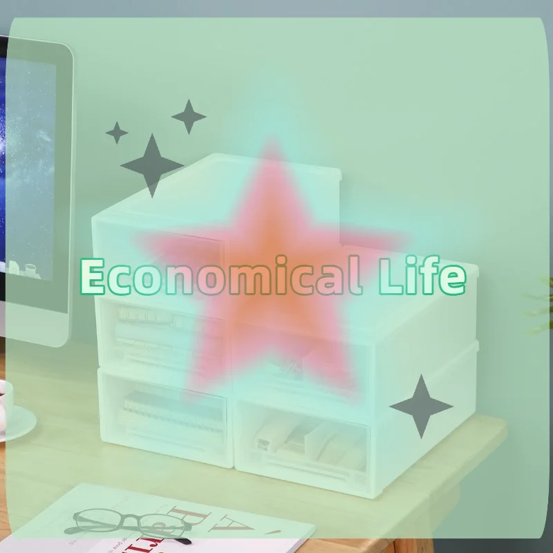 

[MOA]Desktop Pull-out Organizer Jewelry Storage Box With Stackable Single-layer Drawer Design For Bracelets And Necklaces[MOA]