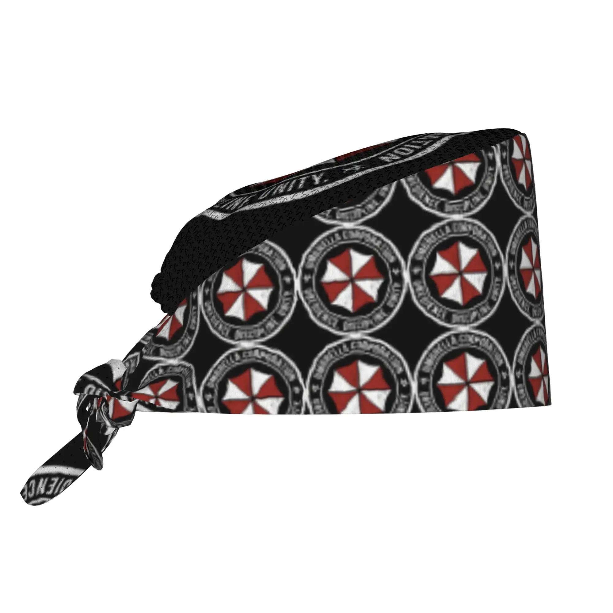 Grunge Umbrella Corporation Breathable Surgical Scrub Caps Unisex Nurse Medical Cap Video Game Work Scrubs Hat for Medical
