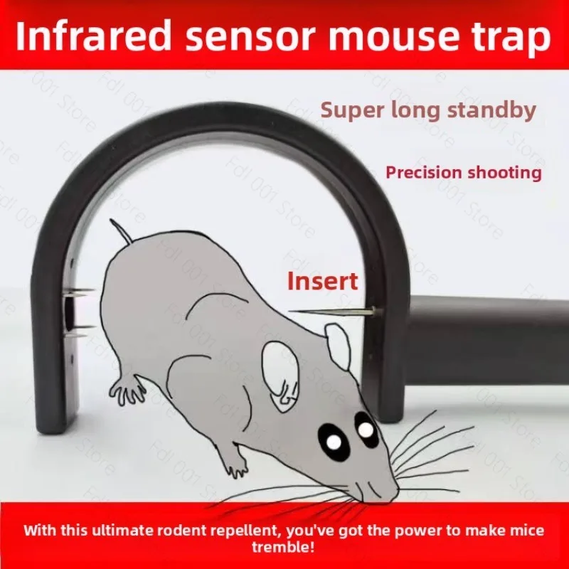 Infrared Automatic Rat Killing and Mouse Catching Artifact Household Rat Killing Ground Clip Catching Mice and Repelling Mice