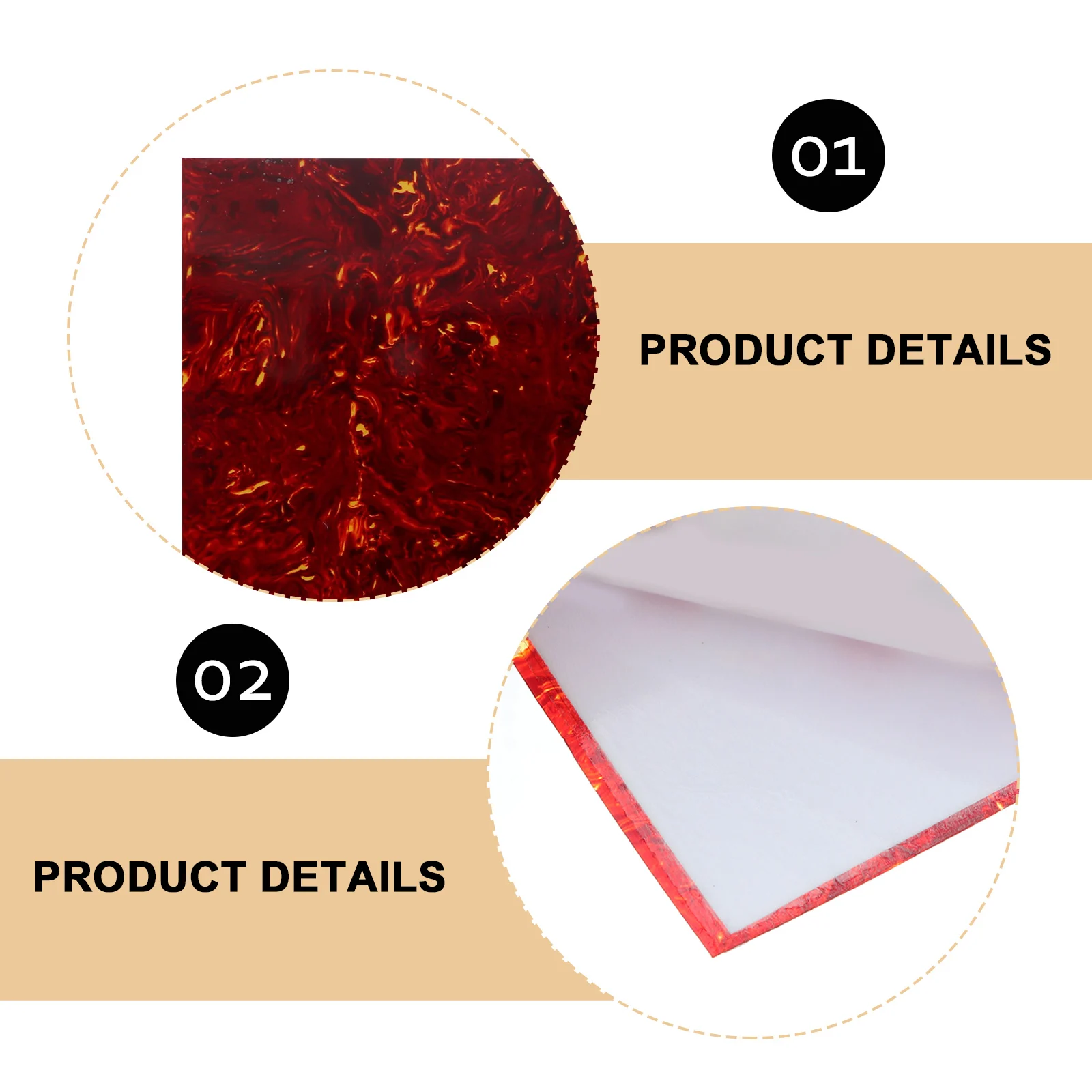 

Guitar Acoustic for Material Board Protection Fretboard Sticker Stickers Diy Classical