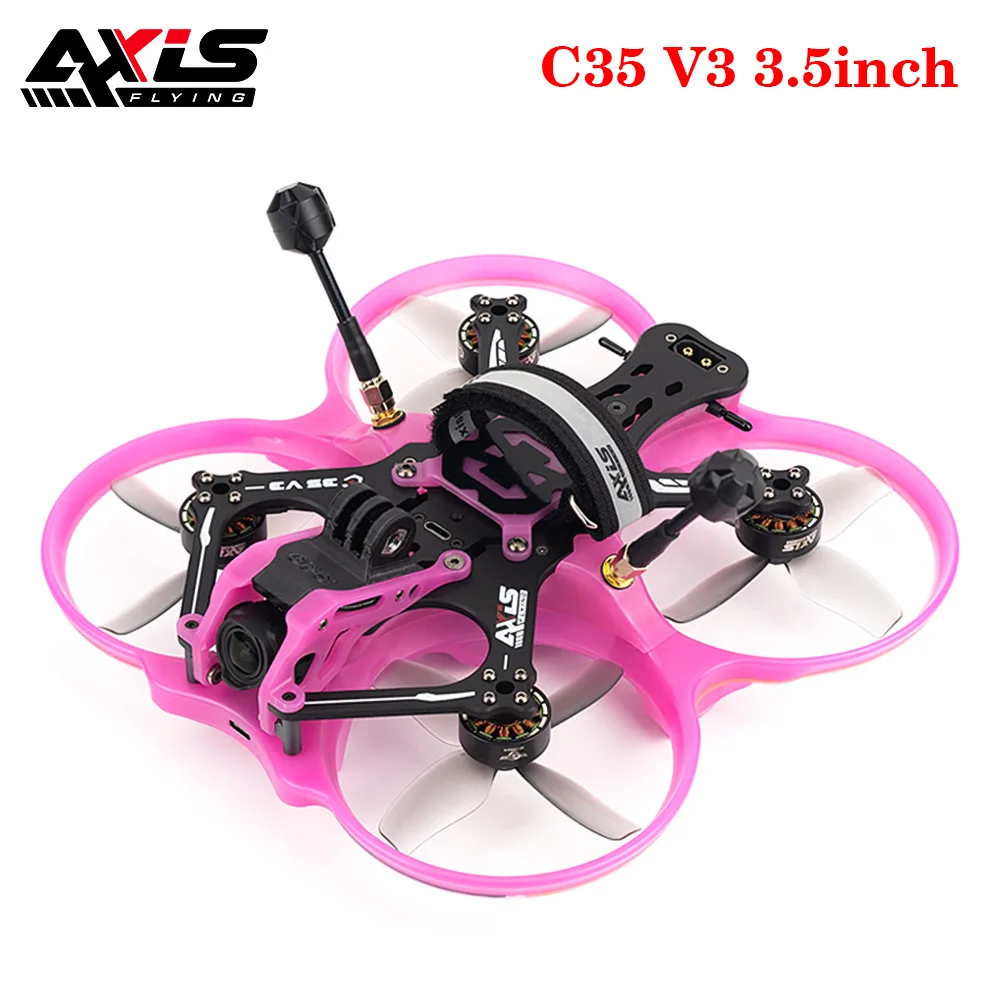 Axisflying C35 V3 3.5inch Cinewhoop 160mm With F745 AIO, C206 1960KV Motor, TBS RX Receiver Compatible DJI O3 for RC FPV Drone