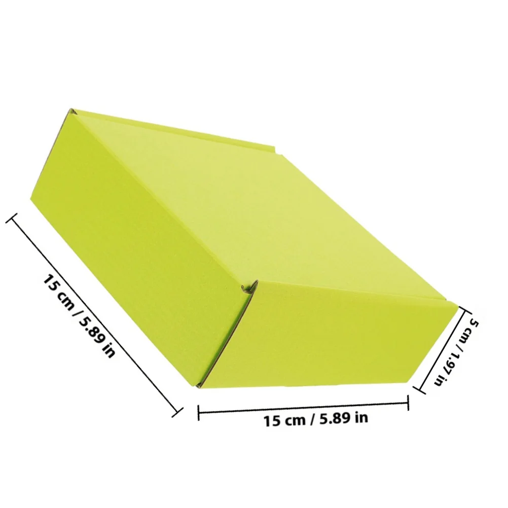 Cajas de embalaje corrugadas coloridas, 10 Uds., resistentes, sin montaje de cinta, cajas de envío plegables rápidas para correo de pequeñas empresas