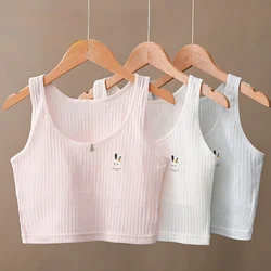 Girls Underwear Kids Cartoon Tops 2024 Summer Children's Sleeveless Camisoles Breathable Undershirts Teenagers Tank Top