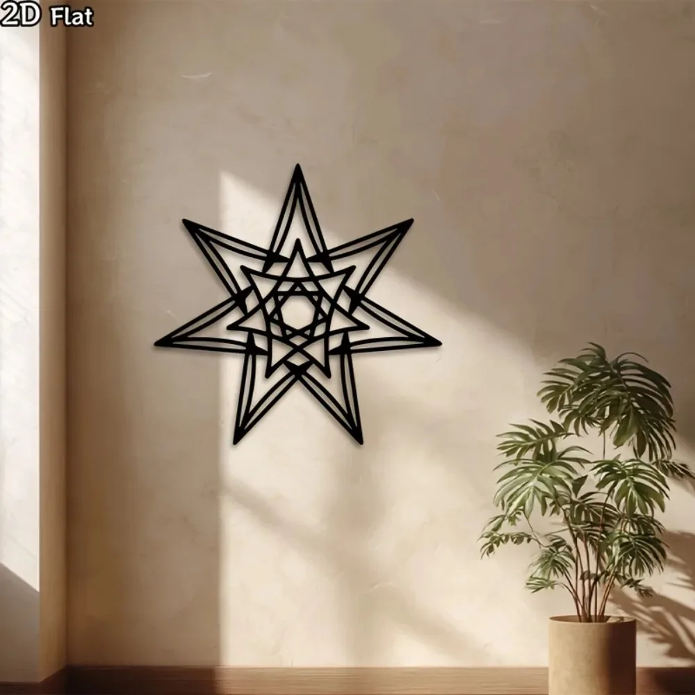 Elegant Vintage Starburst Metal Wall Art Iron Star Decor Indoor Outdoor Fence Wall Styling Housewarming Gift Ornament