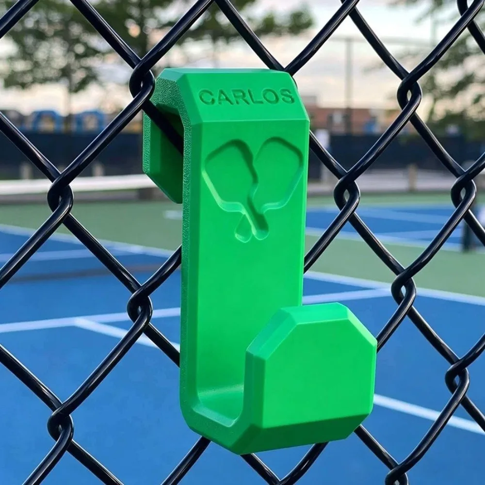 Gifts Portable Tennis Fence Hook Cup Holding Tennis Gear Organizer Hanger Accessories Rack Sports Court Hook