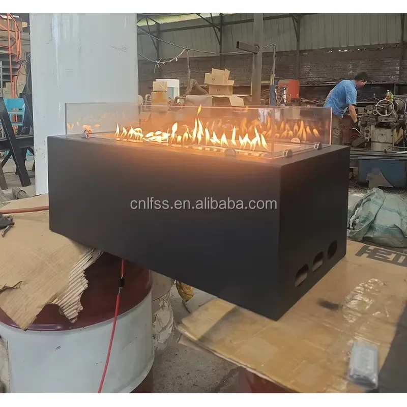 Decorative Faux Wood Small Size Burning Linear Fireplace Use Artificial Firewood