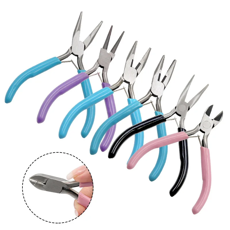 30pcs Toothless and Toothed Pliers with Cutting Edges Jewelry Pliers Diy Multi-purpose Tool Pliers Hand Made Pliers