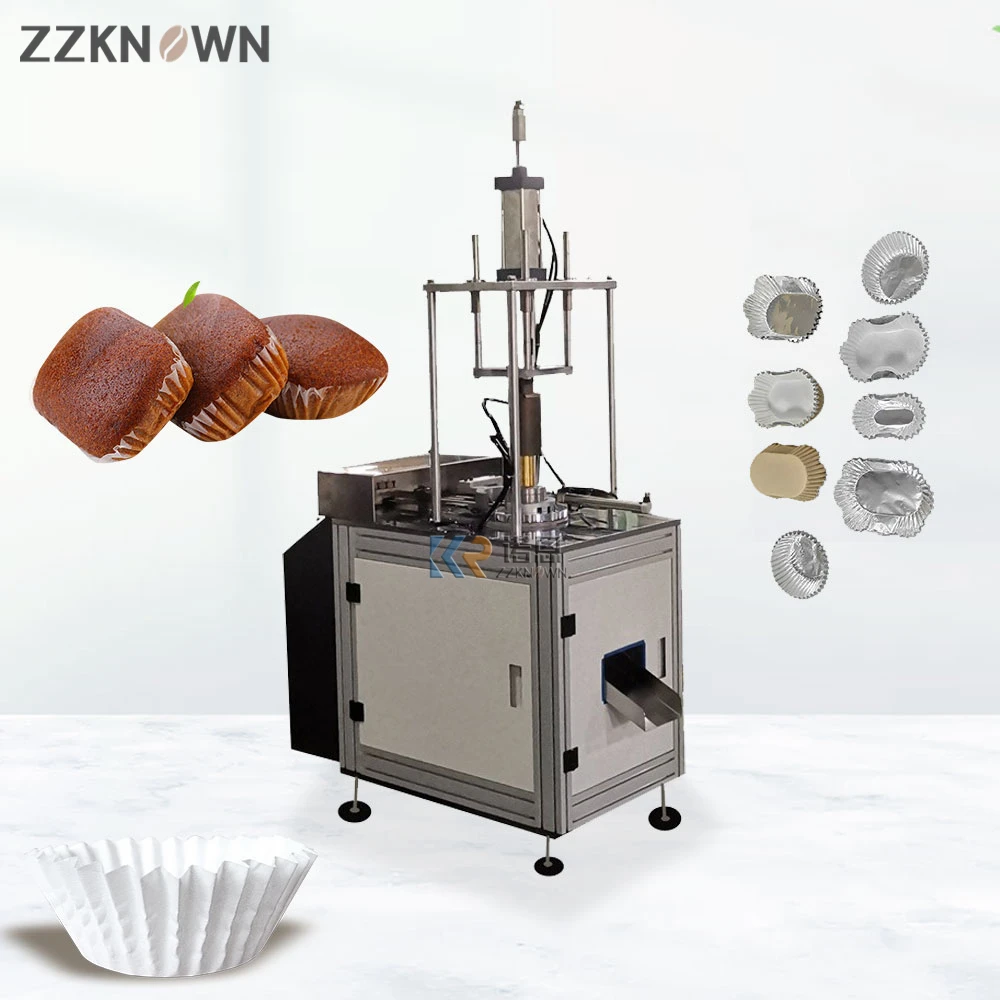 Bandeja semiautomática para pan y pastel, contenedor de papel de aluminio, dulces, aperitivos, taza de helado, pastelería, fiambrera de papel, máquina formadora