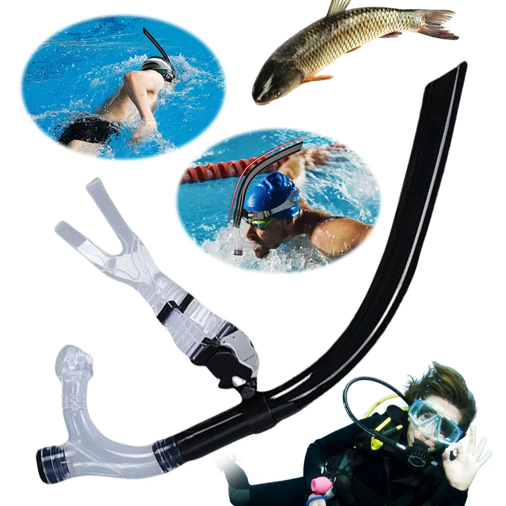 

Трубка для плавания и дайвинга с силиконовым фильтром для дыхания изо рта, для снорклинга, подводного плавания, фридайвинга и плавания