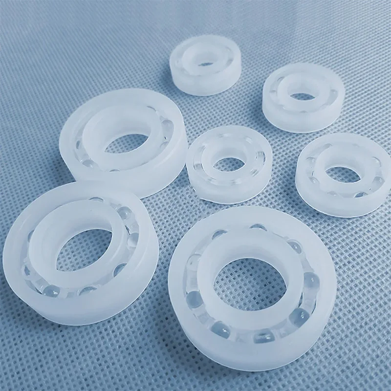 

1pcs Pp Plastic Bearing 603 606 608 628 To 699 For Food Machinerycorrosion Resistant No Rust Non-Magnetic Glass Ball Bearings