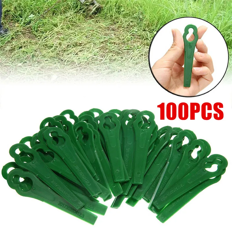 

100 Pcs Replacement Trimmer Blade Einhell Plastic Blade Garden Lawn Garden Lace Mower Grass Einhell Gardening Tool Accessories