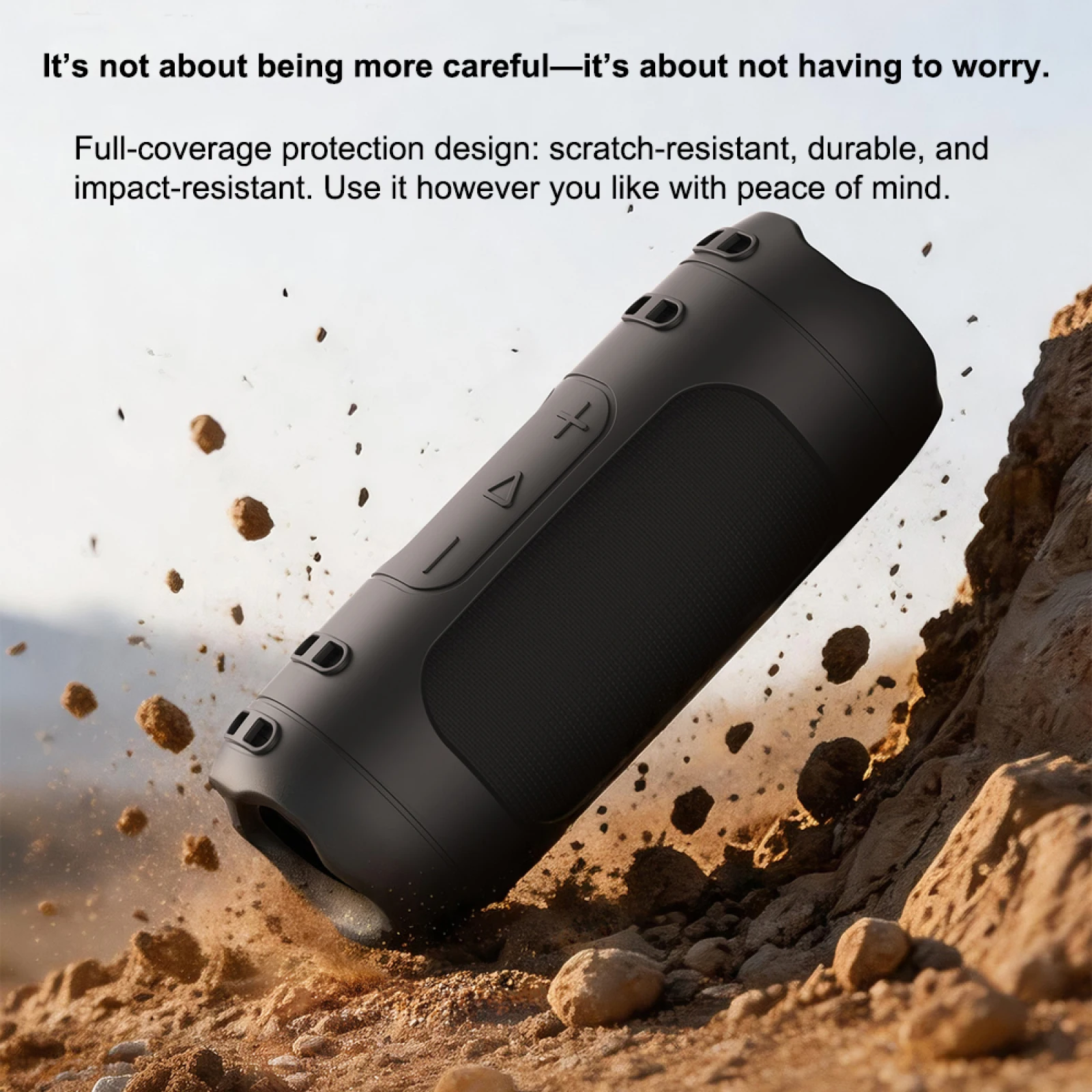 Commuting By Bike - JBL FLIP7 ポータブル Bluetooth 対応スピーカー用シリコンカバーケース、自転車マウントストラップ付きポータブルトラベル保護ケース