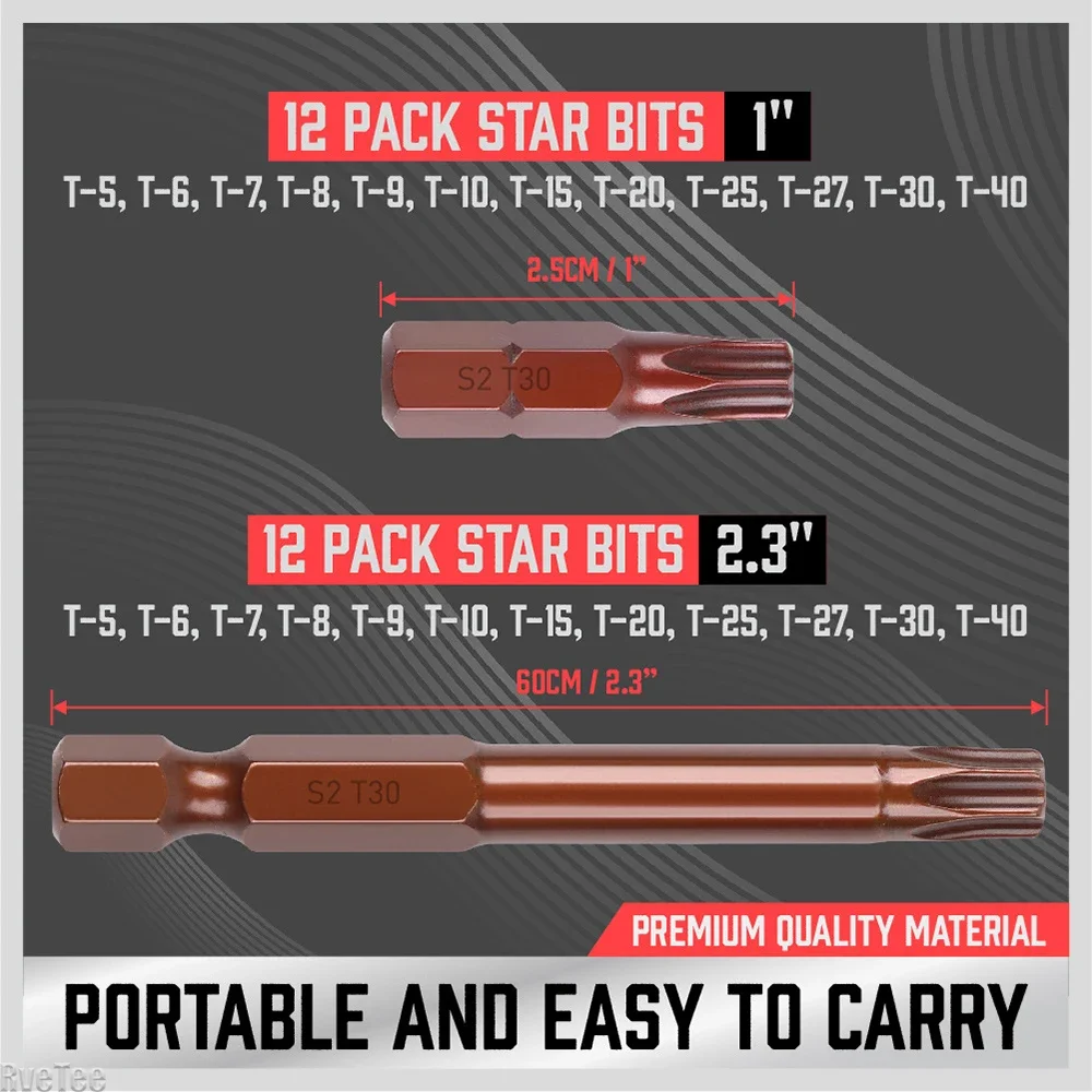 24PCS Metal Drill Bit Set Steel Porcelain Ceramic Tile Concrete Tile Wood Drill Tools S2 Material 60MM Bit 25MM Drill Bit